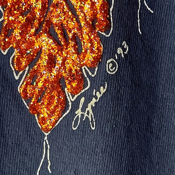 Synee Apparel Vintage Blue Gray Cotton Native Inspired T-Shirt - Picture 6 of 8